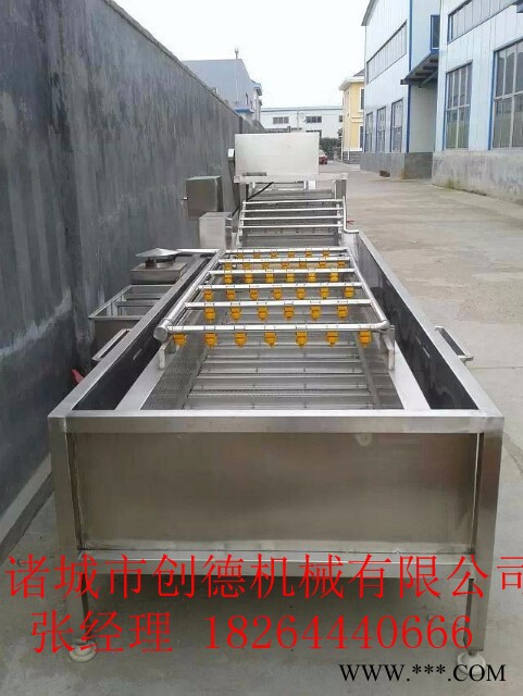 吉林灵芝清洗流水线 高压气泡清洗机** 创德机械图3