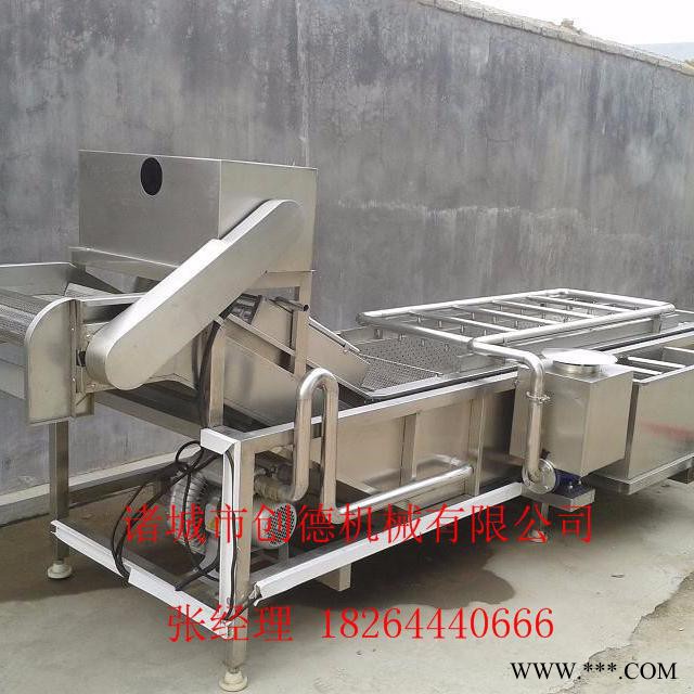 吉林灵芝清洗流水线 高压气泡清洗机** 创德机械图4