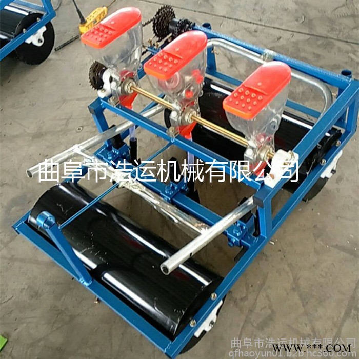 山东曲阜浩运机械工厂直销多功能谷子党参播种机 和龙市白菜芹菜香菜精播机 苜蓿牧草播种机图4