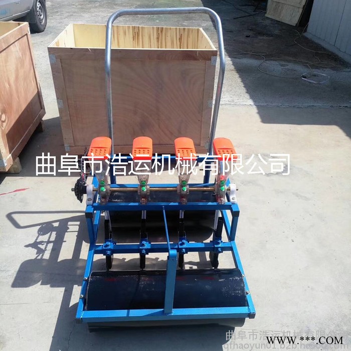 山东曲阜浩运机械工厂直销多功能谷子党参播种机 和龙市白菜芹菜香菜精播机 苜蓿牧草播种机图5