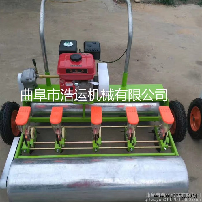 山东曲阜浩运机械工厂直销多功能谷子党参播种机 和龙市白菜芹菜香菜精播机 苜蓿牧草播种机图3