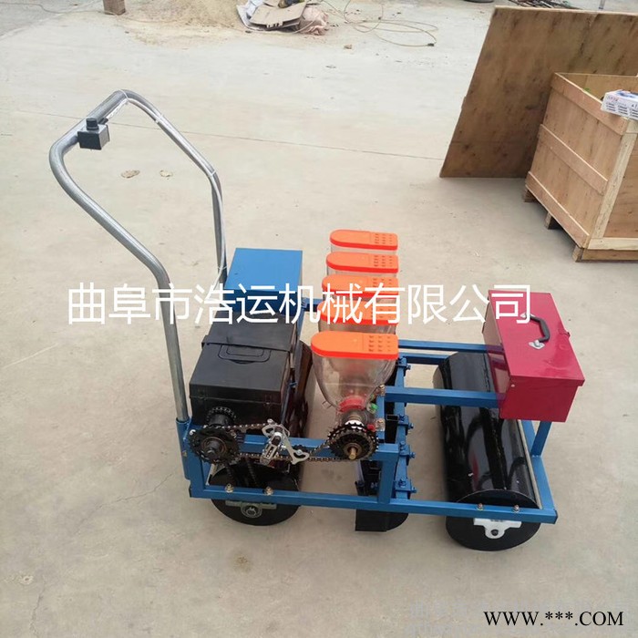 山东曲阜浩运机械工厂直销多功能谷子党参播种机 和龙市白菜芹菜香菜精播机 苜蓿牧草播种机图6