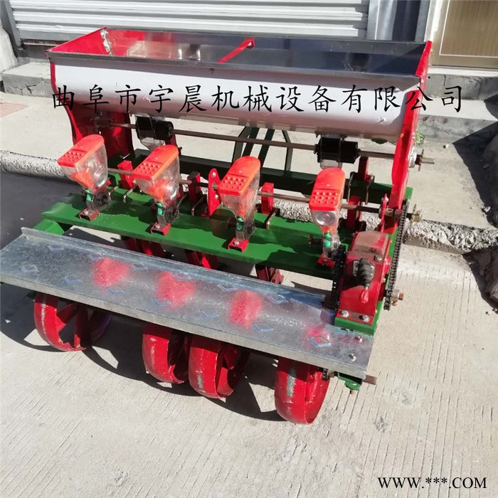 精量播种拖拉机带谷子播种机 中药 党参黄芪多行播种机 多行蔬菜播种机图2