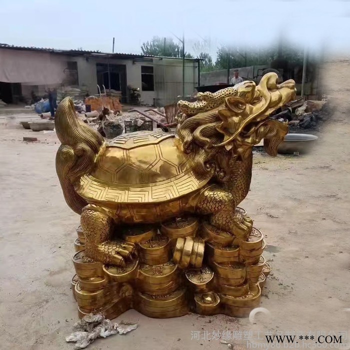 铸铜仙鹤踏龟摆件 定做纯黄铜仙鹤檀香薰香炉 纯铜灵芝鹤工艺品 唐县妙缘铜雕定制 1.4米图案印花铜仙鹤图2