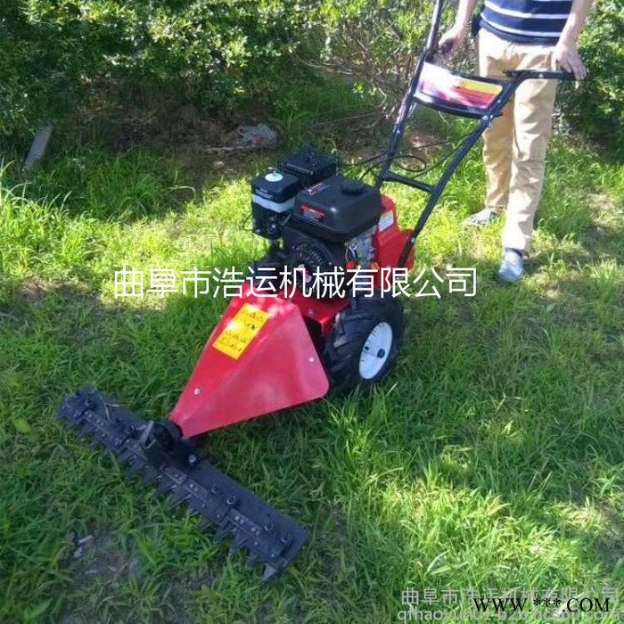 山东曲阜浩运机械工厂直销多功能干稻芦荟收割机 汽油四冲简便手推式修剪机