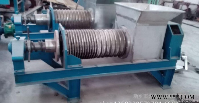 发酵后的稻糠酒糟、沼气发酵后的木薯渣的脱水、绞股蓝、甜叶菊、白菜、乌拉草、低价出售芦荟不锈钢螺旋压榨脱水机用途广泛图2