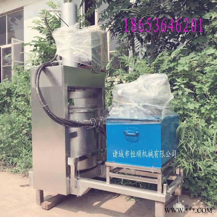 芒果汁提取过滤压榨机 芦荟挤压收汁设备 小型液压压榨图4