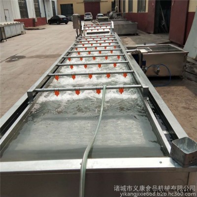 义康牌QX-3000型水蜜桃翻浪鼓泡清洗设备  冬枣去杂清洗机  菊花茶清洗流水线