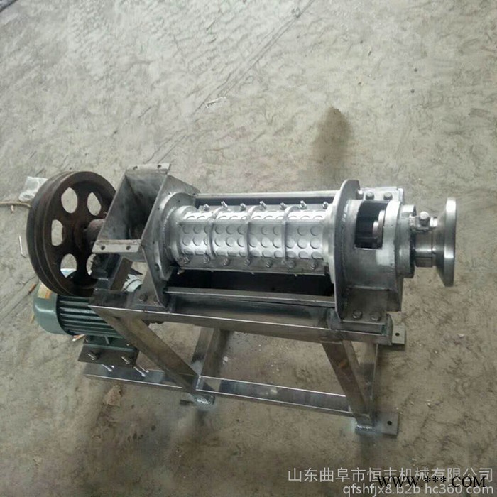 恒丰三七叶破碎榨汁机 生姜破碎榨汁机 工业螺旋榨汁机 现货图5