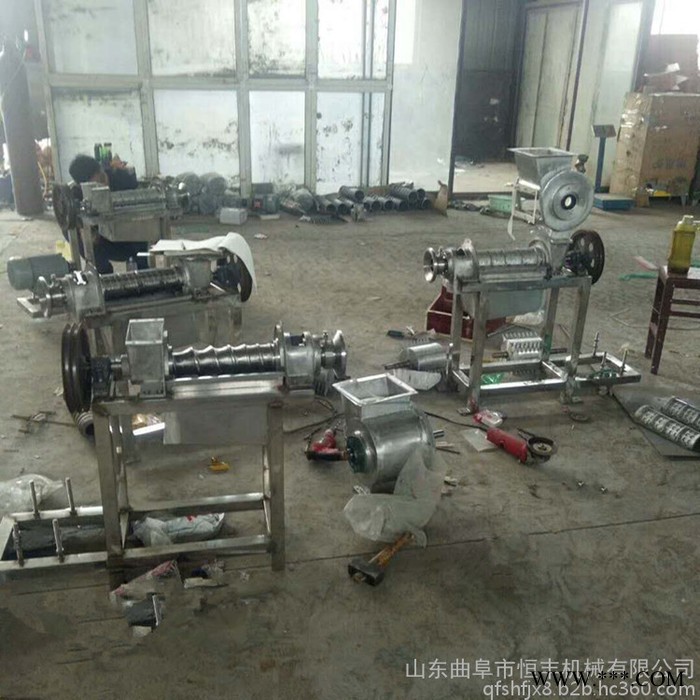 恒丰三七叶破碎榨汁机 生姜破碎榨汁机 工业螺旋榨汁机 现货图2