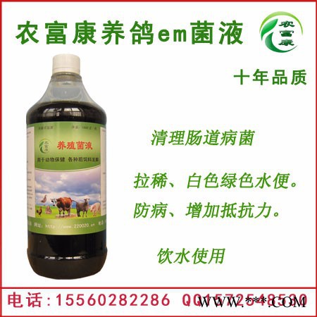 鸽子拉水便可以用em菌液调理好吗 益生菌液