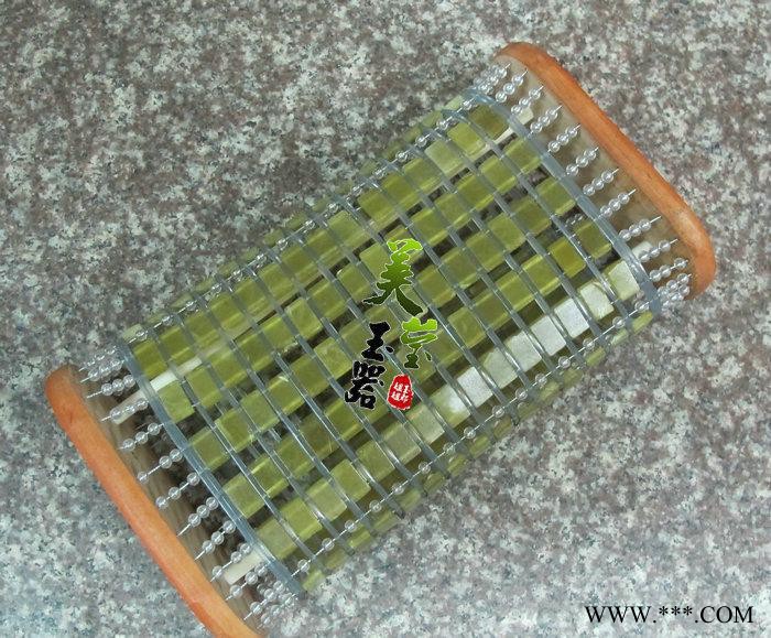 美莹玉器 天然玉石经络保健玉枕 颈椎枕 玉石枕头 黄金玉枕 YZ13图3