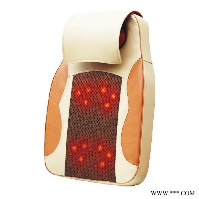 国奥828-6D按摩枕/颈腰靠垫/坐垫按摩器颈部家用背腰部按摩椅垫全身多功能揉捏电动自动
