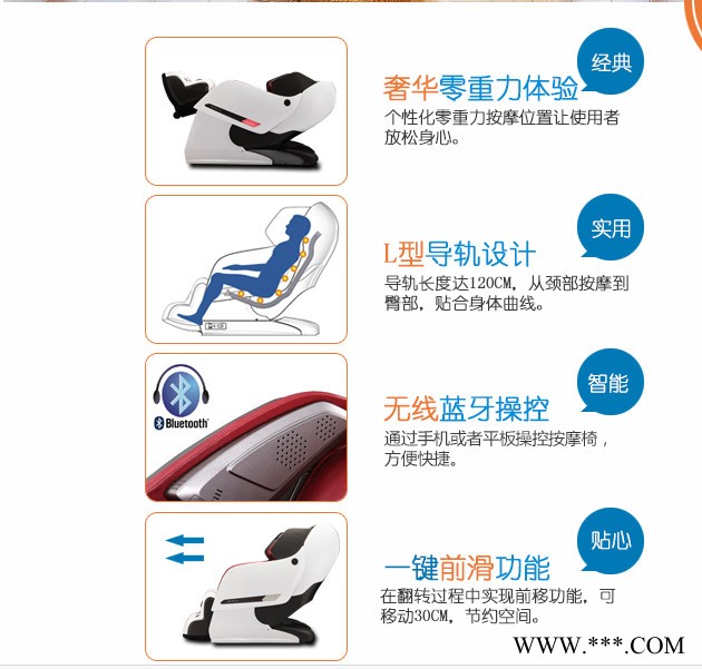 荣泰RT-8600全身按摩椅  3D按摩椅图4