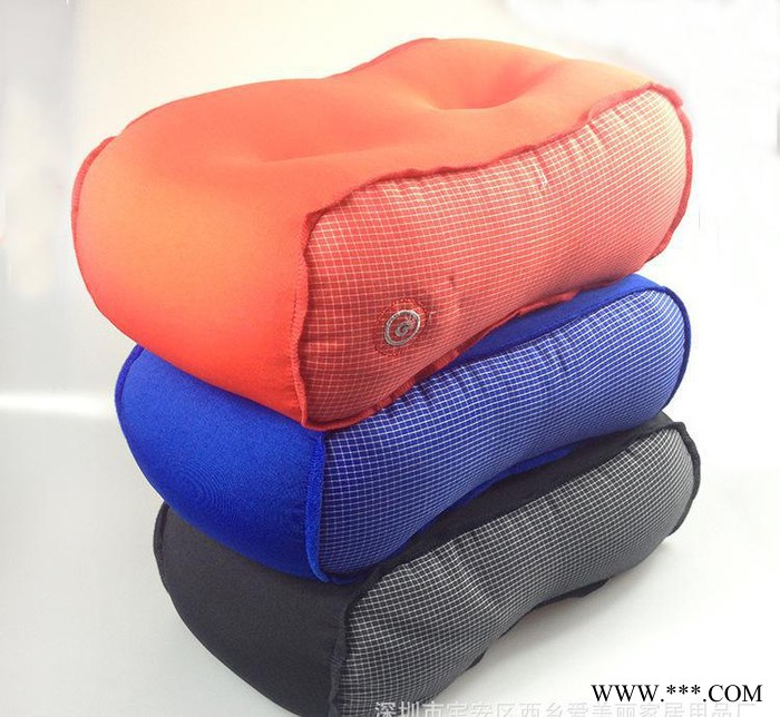 按摩枕头 车载按摩枕 泡沫粒子方形按摩垫 腰部背部按摩多功能图2