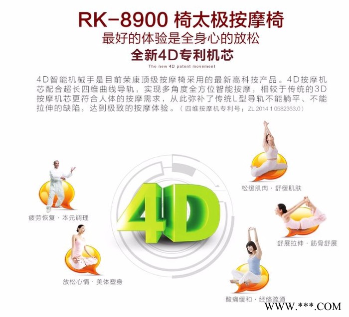 沈阳批发荣康RK-9800椅太极按摩椅图8
