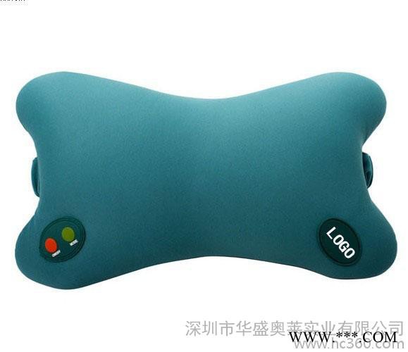 YILON怡莱品牌按摩枕 蝶形枕 车用头枕电动按摩 脑轻松健康礼品枕 泡沫粒子骨头枕