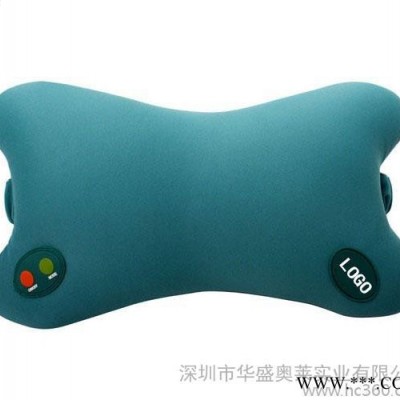 YILON怡莱品牌按摩枕 蝶形枕 车用头枕电动按摩 脑轻松健康礼品枕 泡沫粒子骨头枕