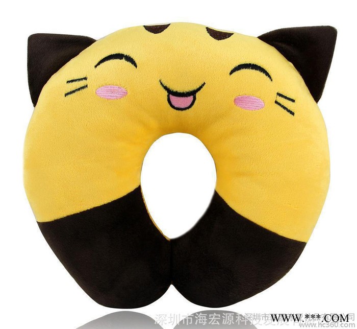 深圳生产卡通炫彩U形按摩枕,休闲枕,保健按摩枕图2