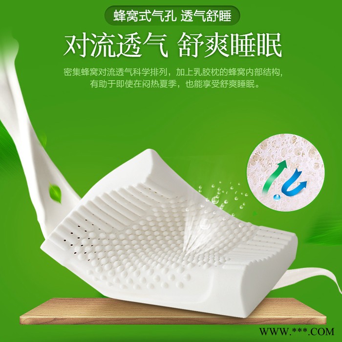 天然乳胶枕头曲线按摩枕保健枕天然记忆枕支持定制贴牌一件代发图2