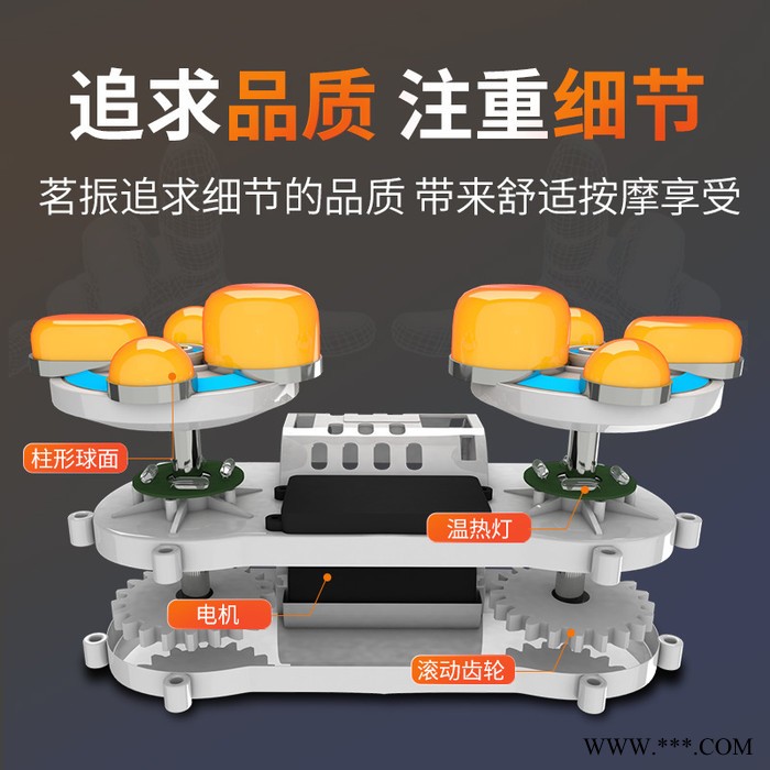 厂家批发电动加热多功能车载家用颈椎颈部背部按摩枕一件代发图2