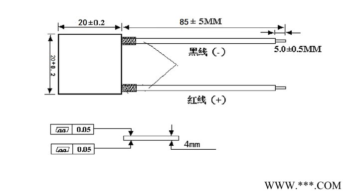 与友TE-49系列20*20/25*25 美容仪冷热片（精华导入仪冷热敷），电子设备散热片，图4