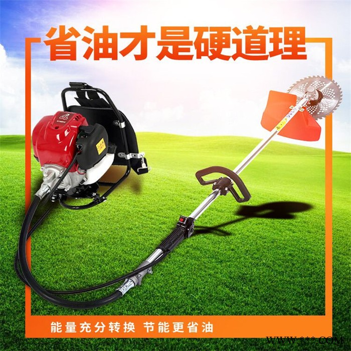 批发批汽油剪草机富兴 园林修边背负式割草机 批发微型艾草割艾机图2