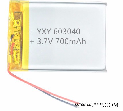 厂家生产3.7V 602030-300mAh聚合物锂电池 蓝牙耳机 GPRS定位仪 蓝牙音箱 美容仪 自行车尾灯充电电图2
