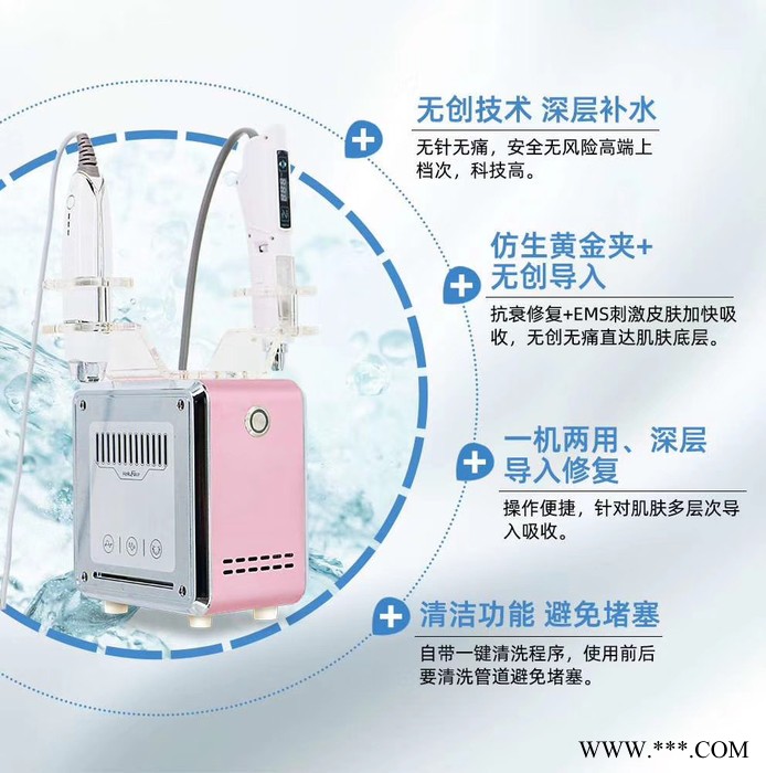 蓝旗微粒子无创水光仪面部注氧仪嫩肤美白补水仪抗衰修复美容仪器厂家图7