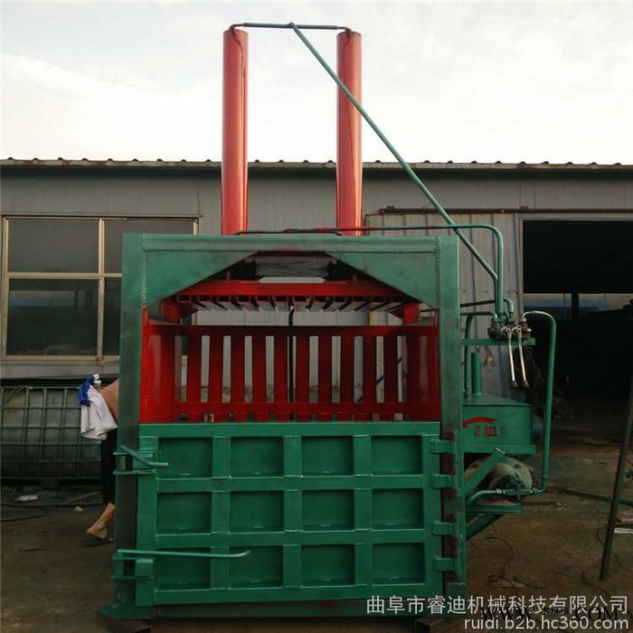 睿迪艾草甜菊叶立式液压打包机 小型家用液压打包机图5