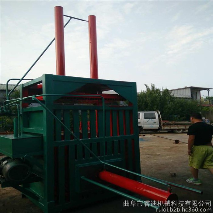 睿迪艾草甜菊叶立式液压打包机 小型家用液压打包机图8