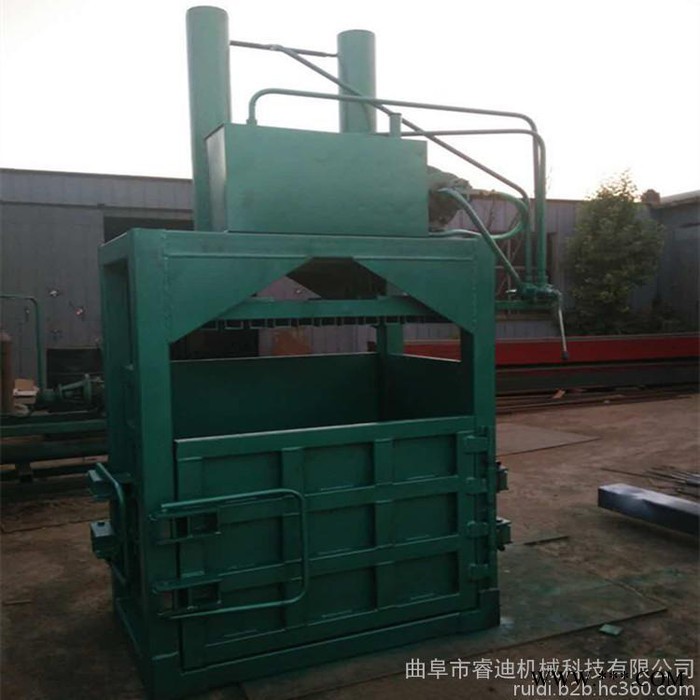 睿迪艾草甜菊叶立式液压打包机 小型家用液压打包机
