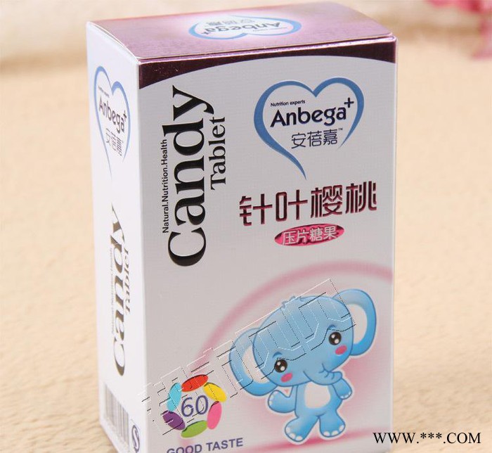安蓓嘉婴儿补充能量维生素 针叶樱桃压片糖果 儿童零食72G盒