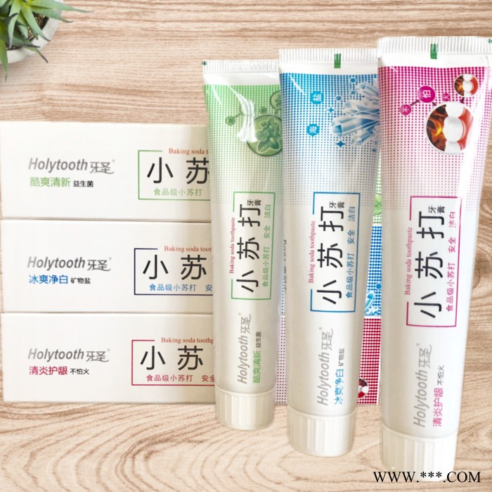 180克益生菌矿物盐 食品级小苏打牙膏清新口气 清火护龈 除口气去渍图2