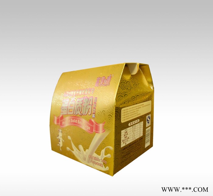 专业生产保健品礼品包装盒蛋白粉礼盒金卡纸手提自扣底礼品盒图2