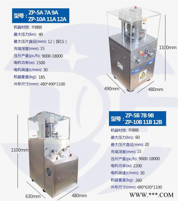 德工机械ZP-10B 11B 12B玛卡小型旋转式压片机-专业制造值得信赖