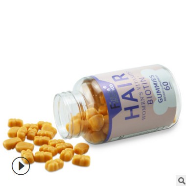 跨境电商供应 Hair Gummies 软糖维生素糖 60粒图3