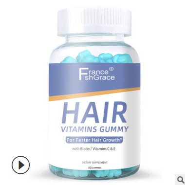 法国品牌 Hair Gummies 软糖维生素糖 60粒 biotin gummies