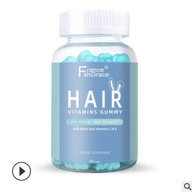 法国品牌代工 60粒 Hair Gummies 软糖维生素糖图2