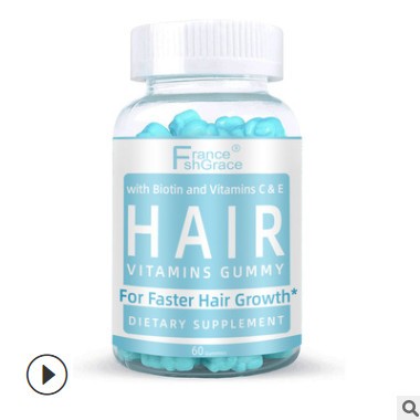 北美C类疯狂爆款 Hair Gummies 软糖维生素糖 60粒图2