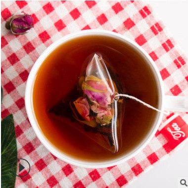 玫瑰普洱茶 花草茶 优质厂家供应 可贴牌 立体三角茶包OEM图2