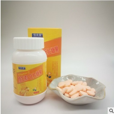 现货批发维生素C压片糖果 维生素C片剂 VC咀嚼片oem定制图2