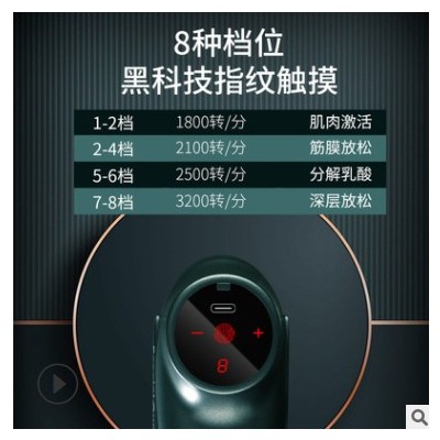 新款筋膜枪跨境专供肌肉放松按摩器震动理疗经膜颈按摩枪厂家直供