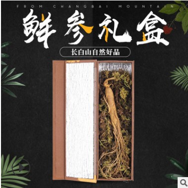 参地货源鲜人参礼盒 东北特产带土鲜人参煲汤泡酒厂家批发图3