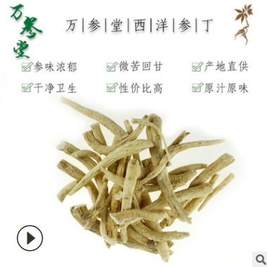 厂家批发西洋参丁500g散装花旗参切片营养充足个大饱满滋补品