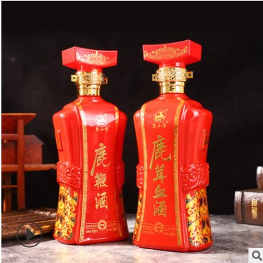 鹿小宝鹿宝酒双瓶礼盒装500mlx2瓶鹿鞭鹿茸血酒礼盒装礼品酒批发