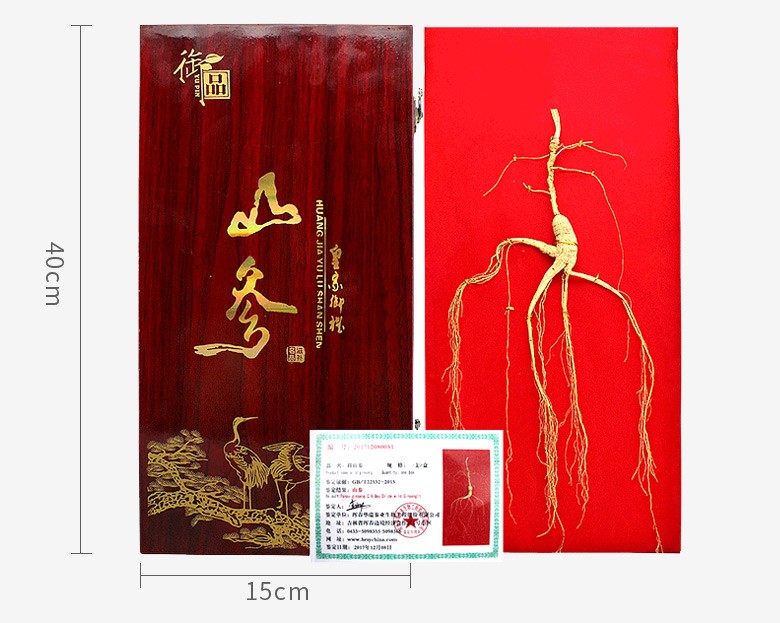 山参礼盒东北林下参灵芝泡酒东北山参礼品盒