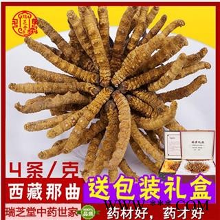 精选西藏那曲冬虫夏草4条/克正宗全干无断草瑞芝堂产地直销规格齐全 一站购齐图2