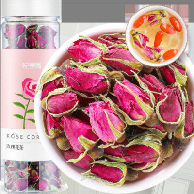 玫瑰花茶 重瓣玫瑰50g干玫瑰花蕾 花蕾花草茶泡茶泡水
